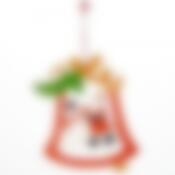 Украшение новогоднее подвесное House & Holder "Дед Мороз и снеговик", 14,5 х 19 см