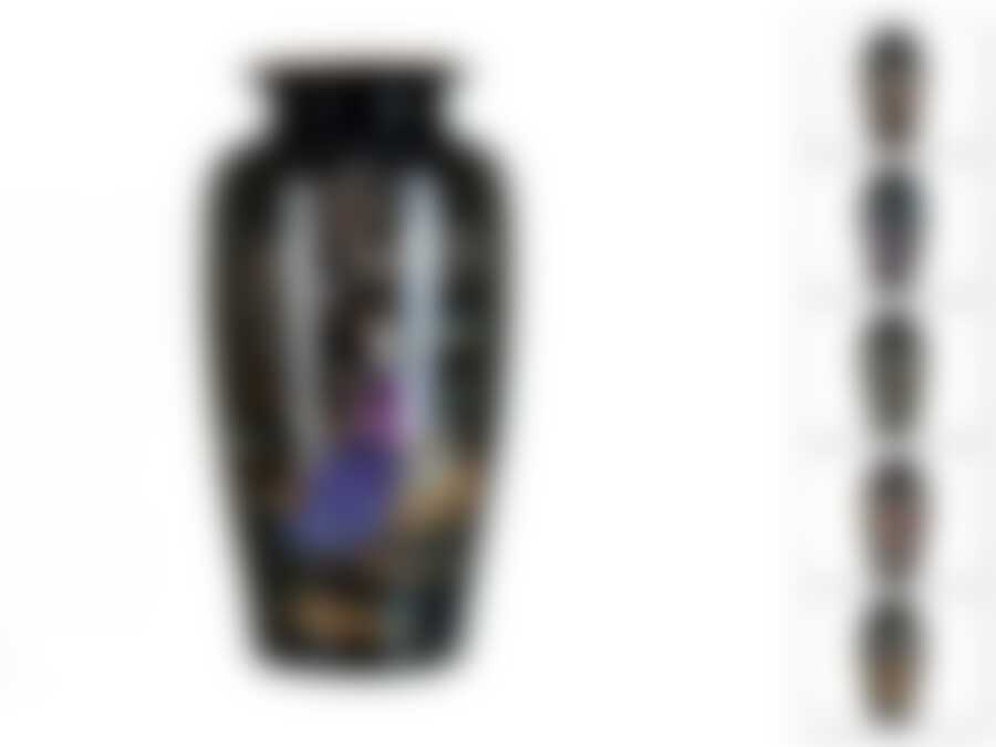 Ваза декоративная "Гейша" d=21см. h=38см. (6видов) (без подарочной упаковки)