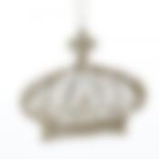 Украшение новогоднее подвесное House & Holder "Корона", высота 8 см