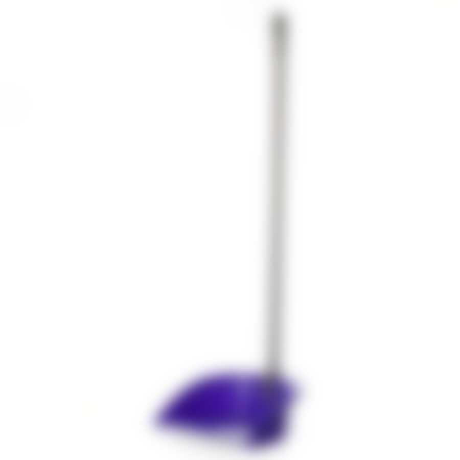 Совок с высокой ручкой Ленивка Люкс, цвет фиолетовый, Н=73 см