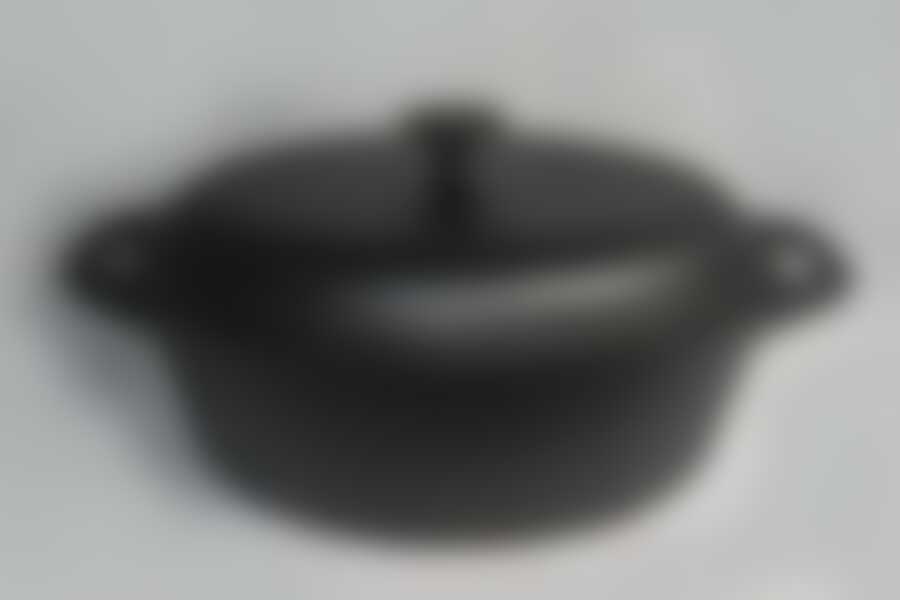 Гусятница чугун. 6,9л черн. HEB32