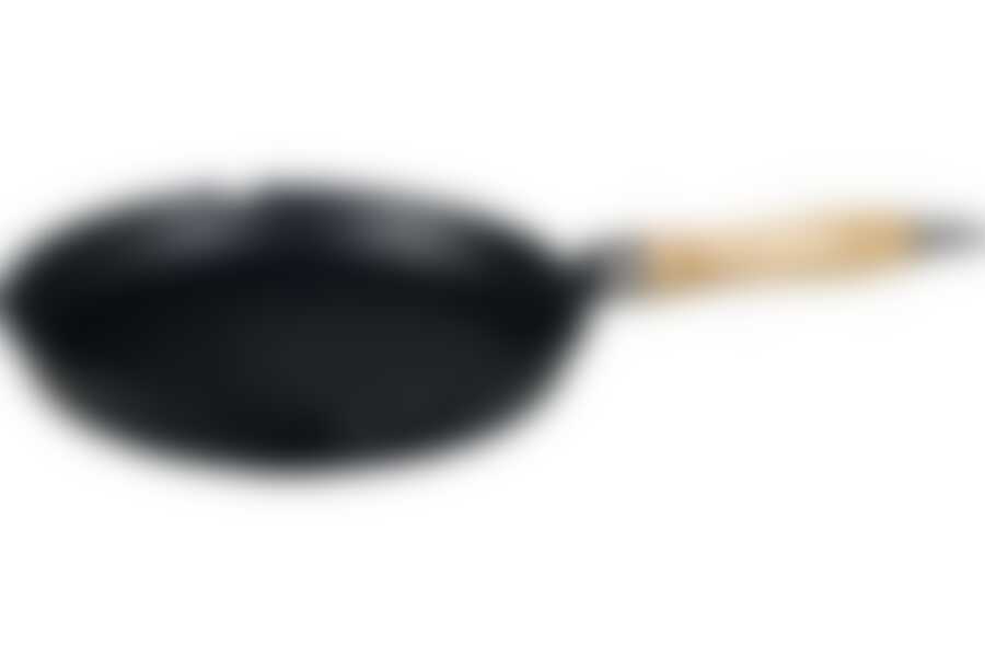 Сковорода-гриль 24см с деревянной ручкой  Myron Cook