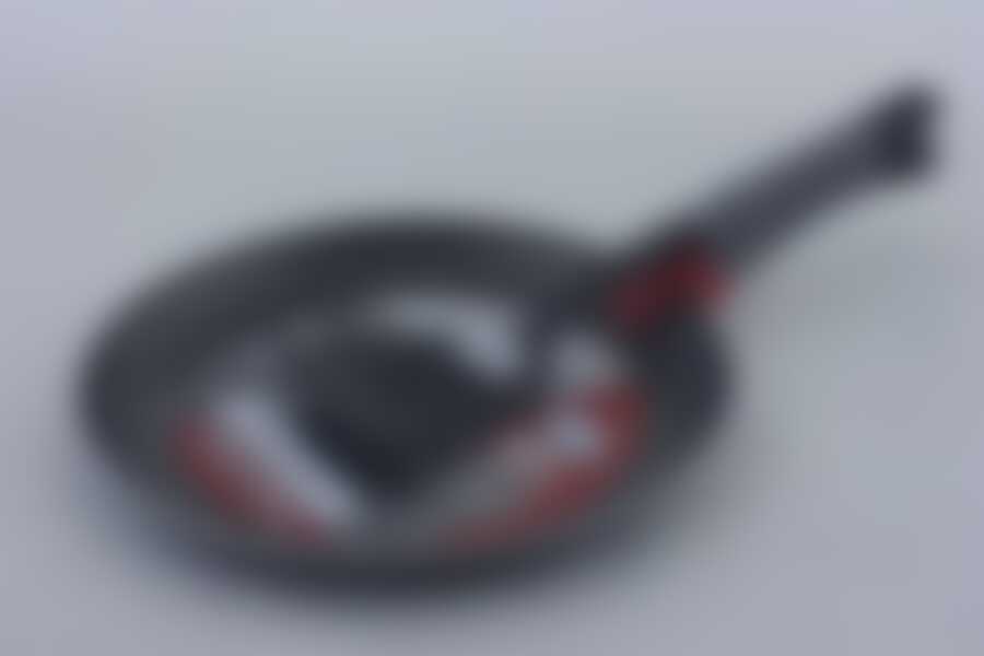 Сковорода блинная D=22 см с лопаткой Black&Silver Flonal