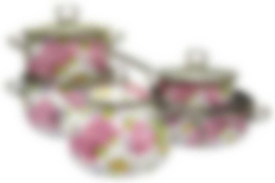 Кастрюля 3,1л со стеклянной крышкой Пион