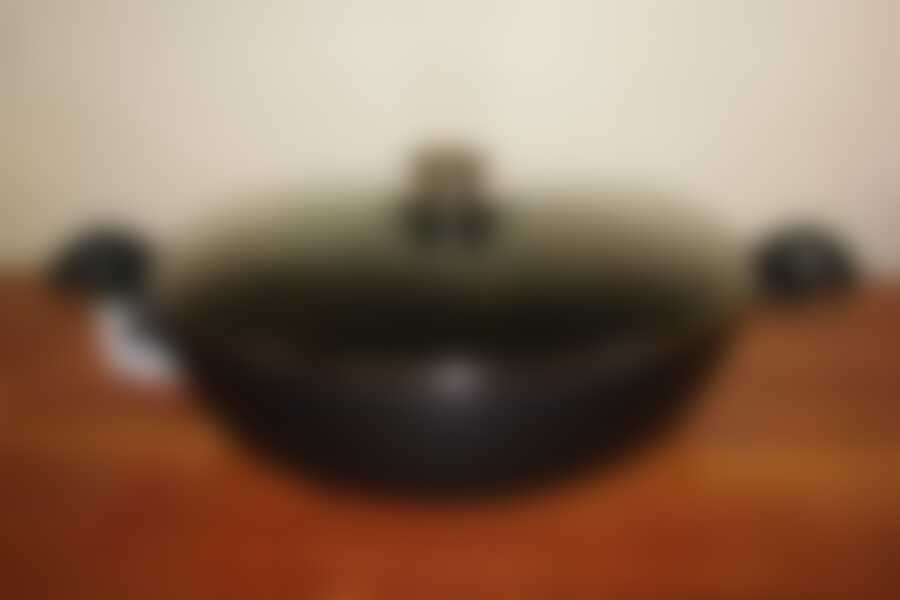 Сотейник литой 30/8,5см стеклянная крышка