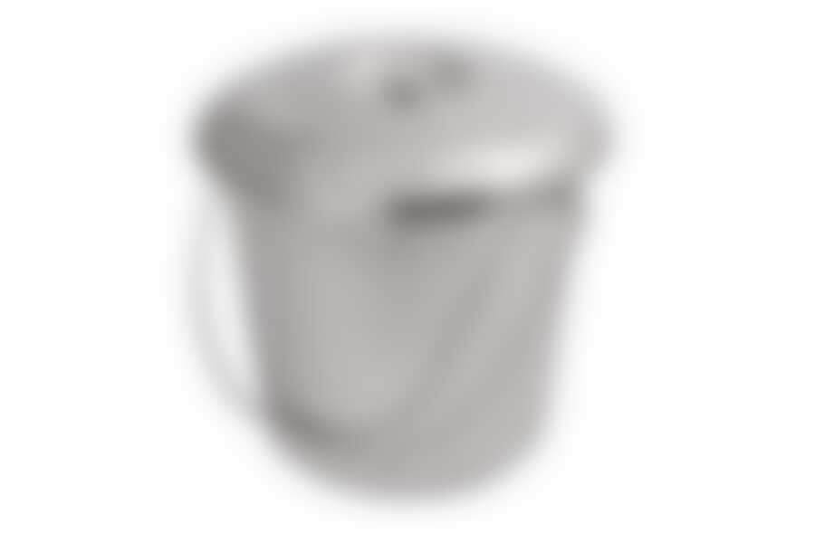 Ведро нерж. 12л с крыш. WLT-05822