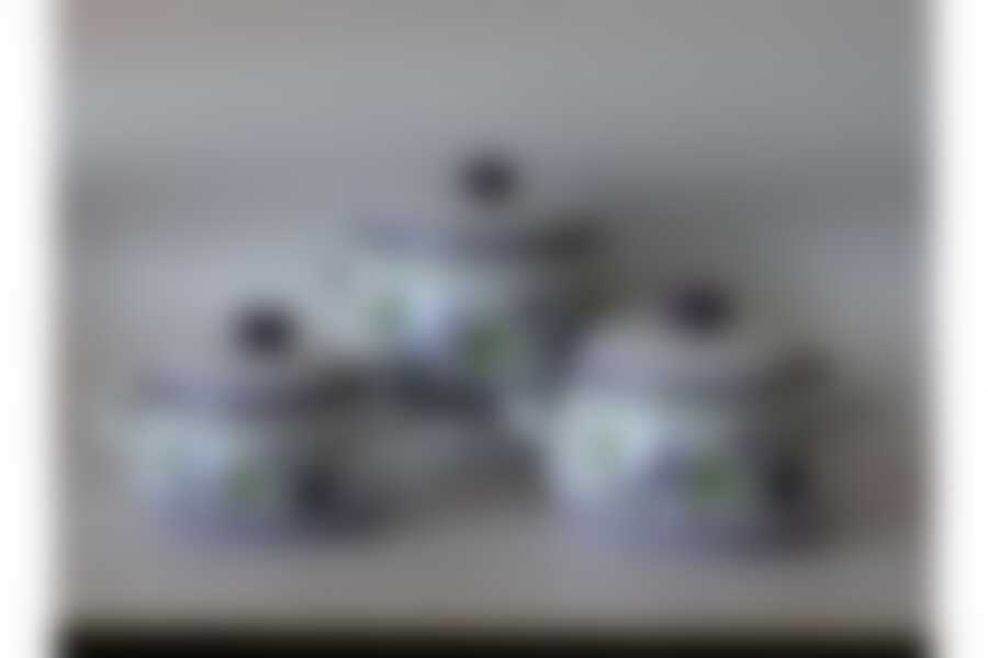 Набор 3 предмета Анютины глазки с напылением