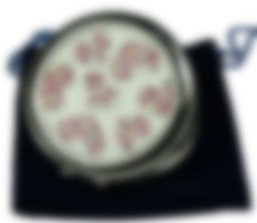 Зеркальце-таблетница со стразами "LA GEER" (1 шт)