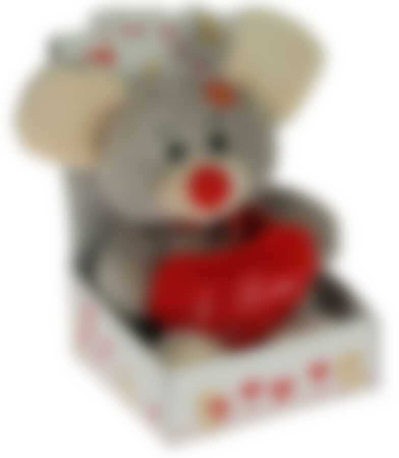 Брелок-сувенир "Мышка-Валентинка" 11см (1 шт)