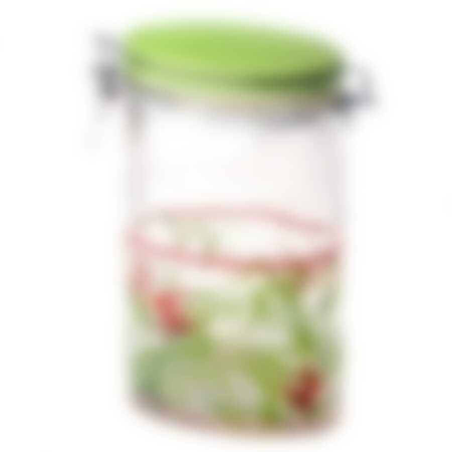 Банка стеклянная овальная с керамической крышкой BAMBOO 1200мл