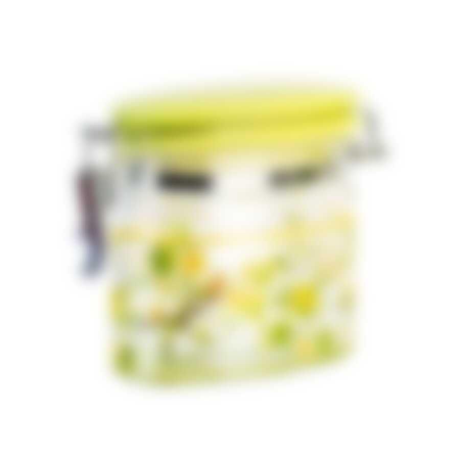 Банка стеклянная овальная с керамической крышкой paradise bird 470мл