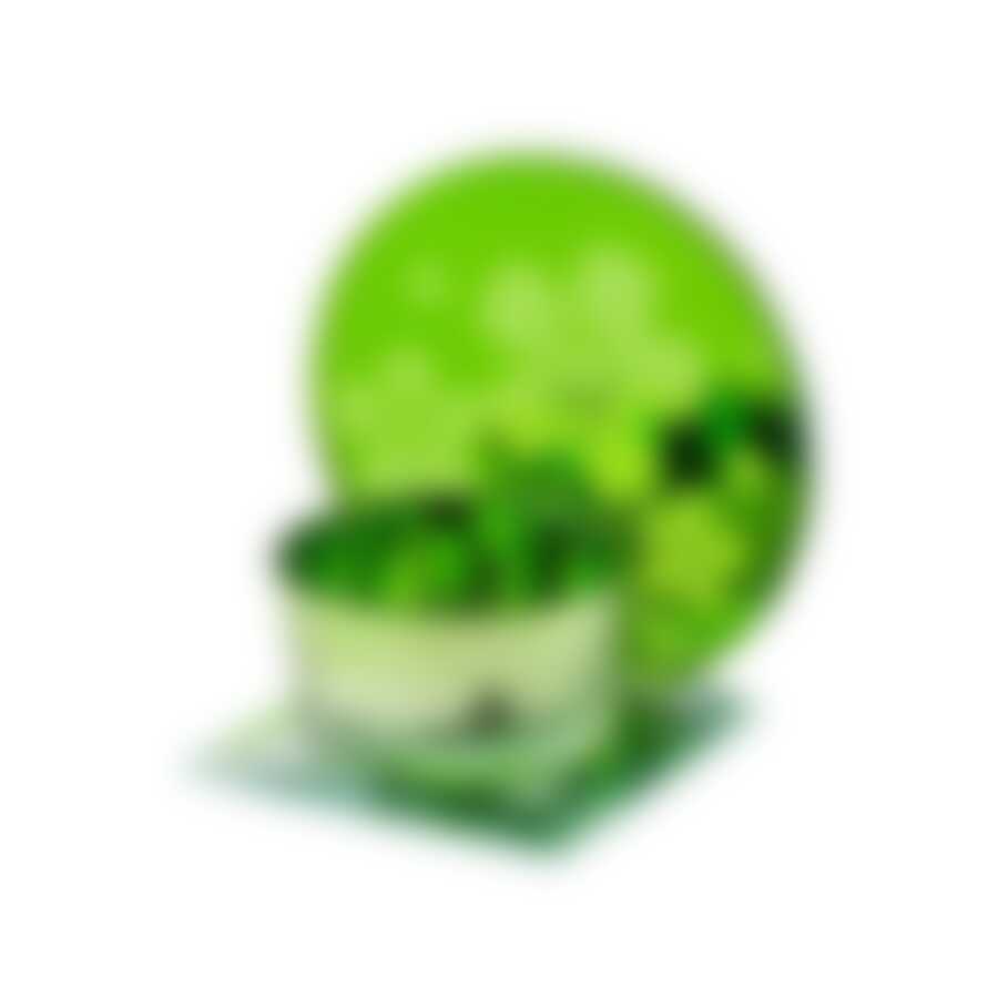 Подсвечник стеклянный цветочные узоры 4 цвета