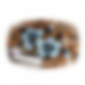 Блюдо стеклянное ЦВЕТЫ 34х24см