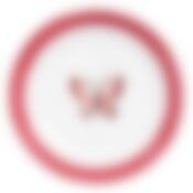 Тарелка столовая мелкая Attribute Summer Joy Red, D=24 см