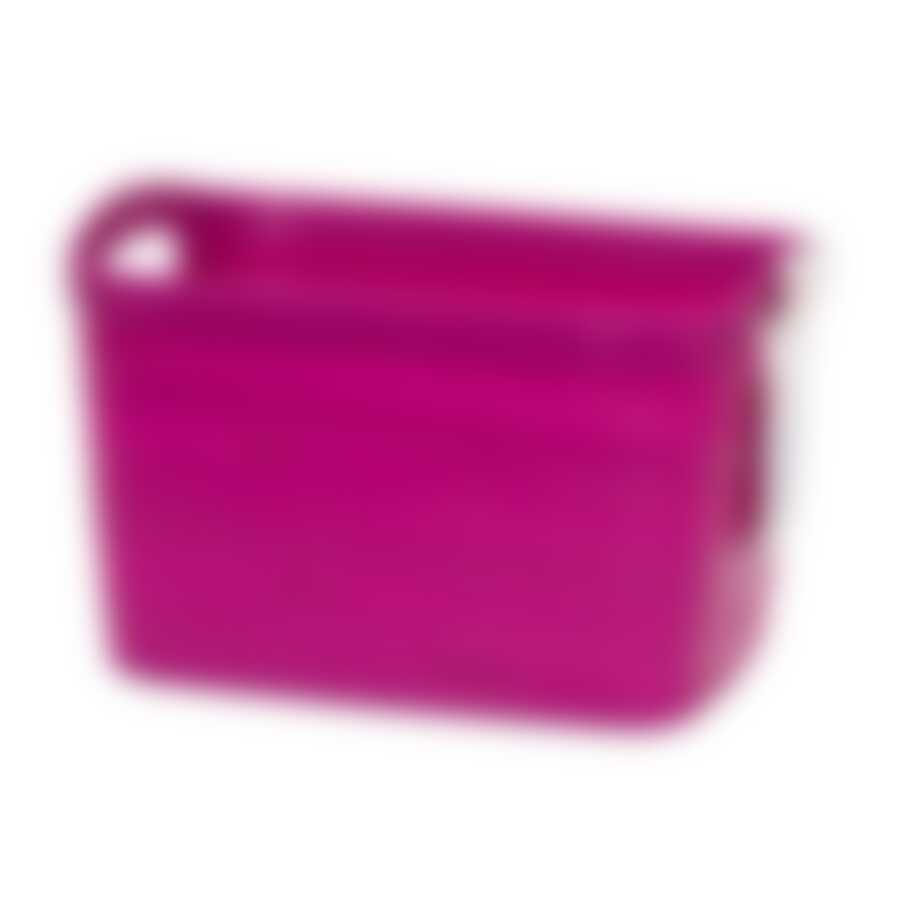 Корзина ribbon фиолетовая s 27x21x17см