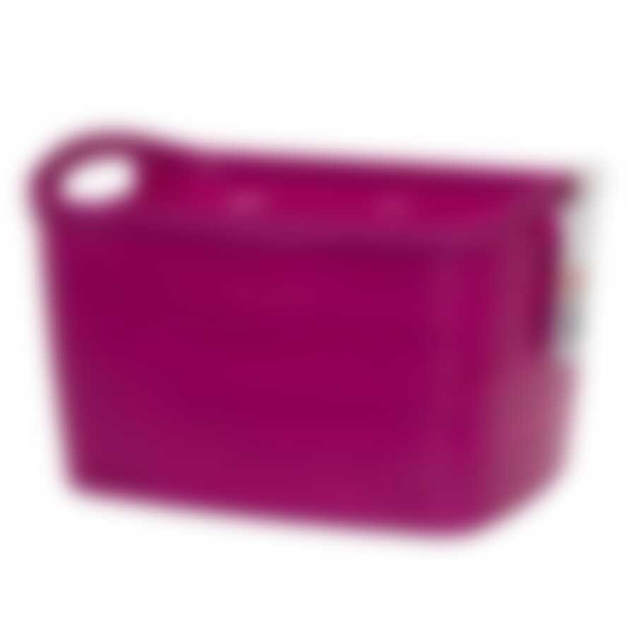 Корзина ribbon фиолетовая l 38x29x24см