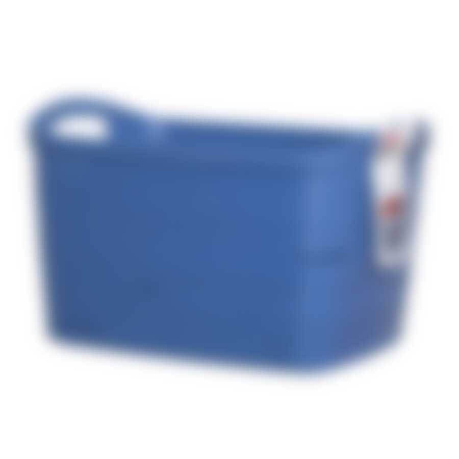Корзина ribbon синяя l 38x29x24см