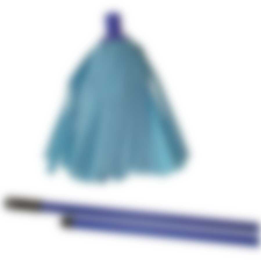 Палка металлическая 120см+ моп с латексным краплением