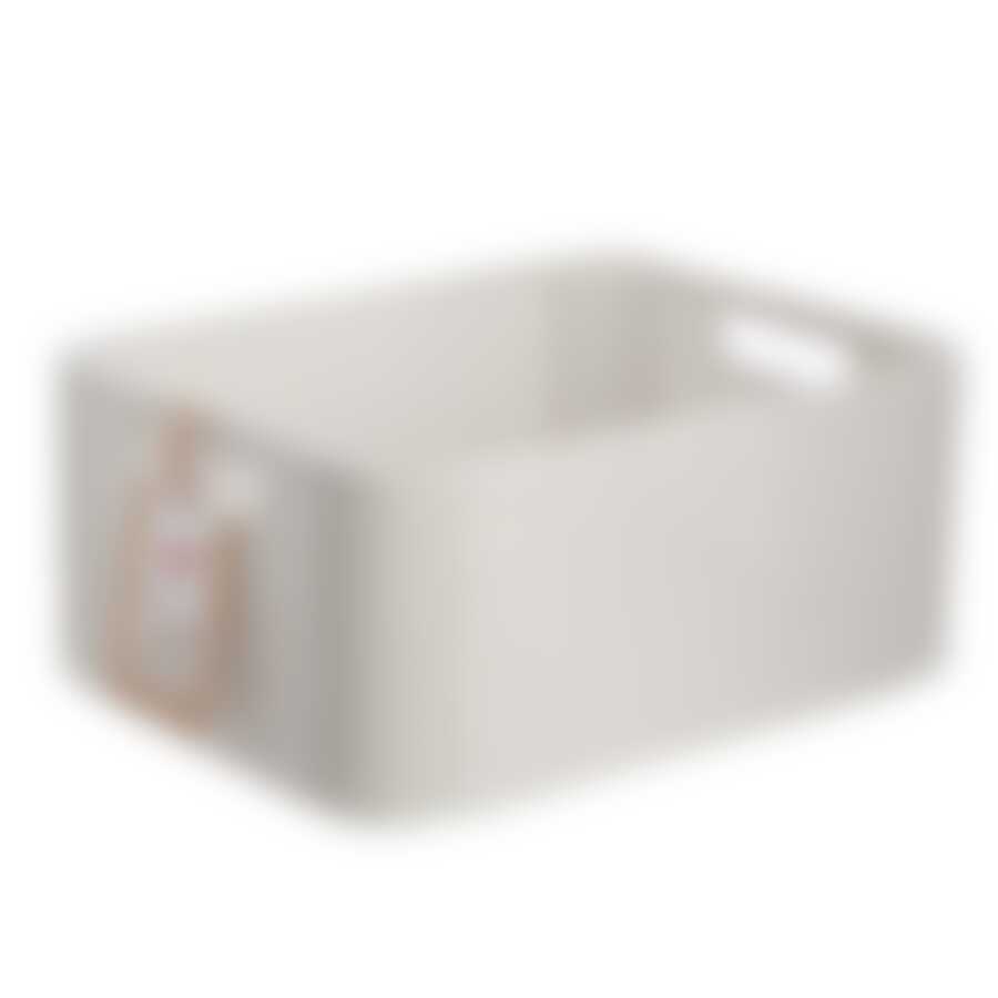 Корзина rattan style box m кремовая