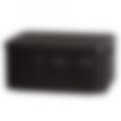 Корзина rattan style box m + крышка тёмно-коричневая