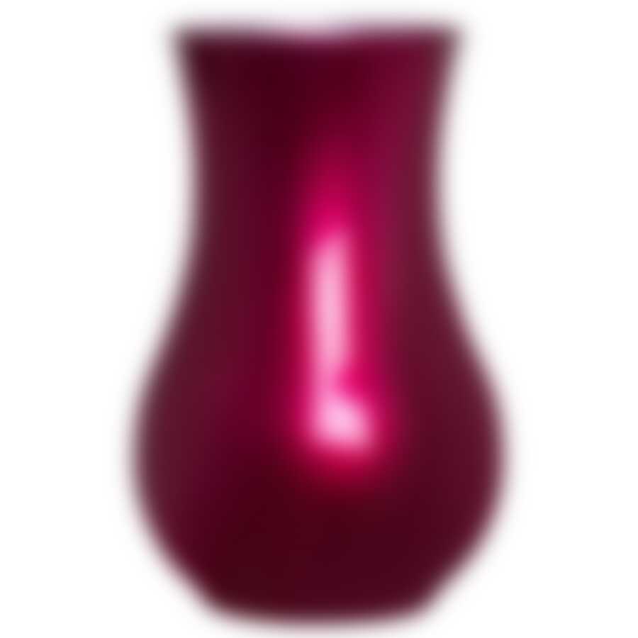 Ваза ФЛЭШИ КОЛОРС малиновая 20см