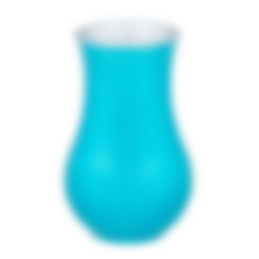 Ваза ФЛЭШИ КОЛОРС бирюзовая 20см