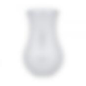 Ваза ФЛЭШИ КОЛОРС серебристая 20см