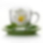 Чайный набор на 6 персон КАРИН РОМАШКА, объем чашки 220 мл