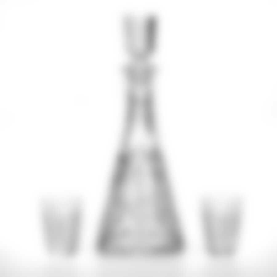 Набор графин и 6 стаканов Дятьковский хрусталь "Нежность"