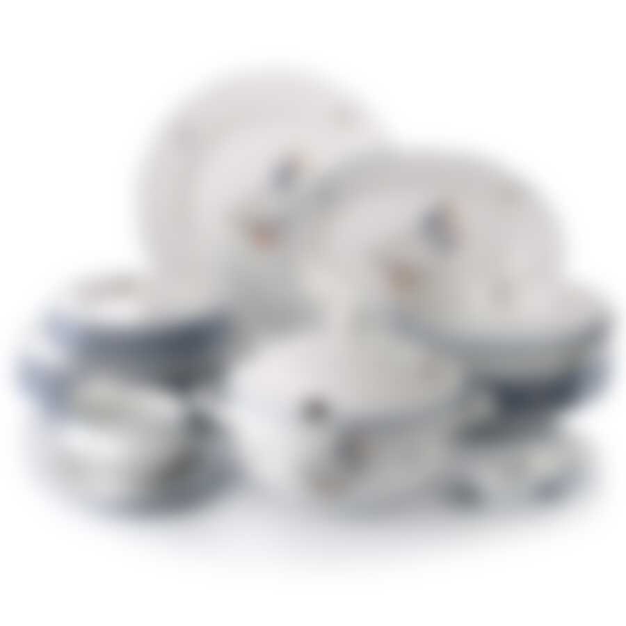 Сервиз столовый на 6 персон Moritz Zdekauer Geese, 25 предметов