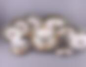 Столовый сервиз на 6 персон Moritz Zdekauer  "Охота Зеленая", 26 предметов