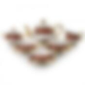 Чайный сервиз на 6 персон, 15 предметов "ОХОТА КРАСНАЯ" 1200/200мл