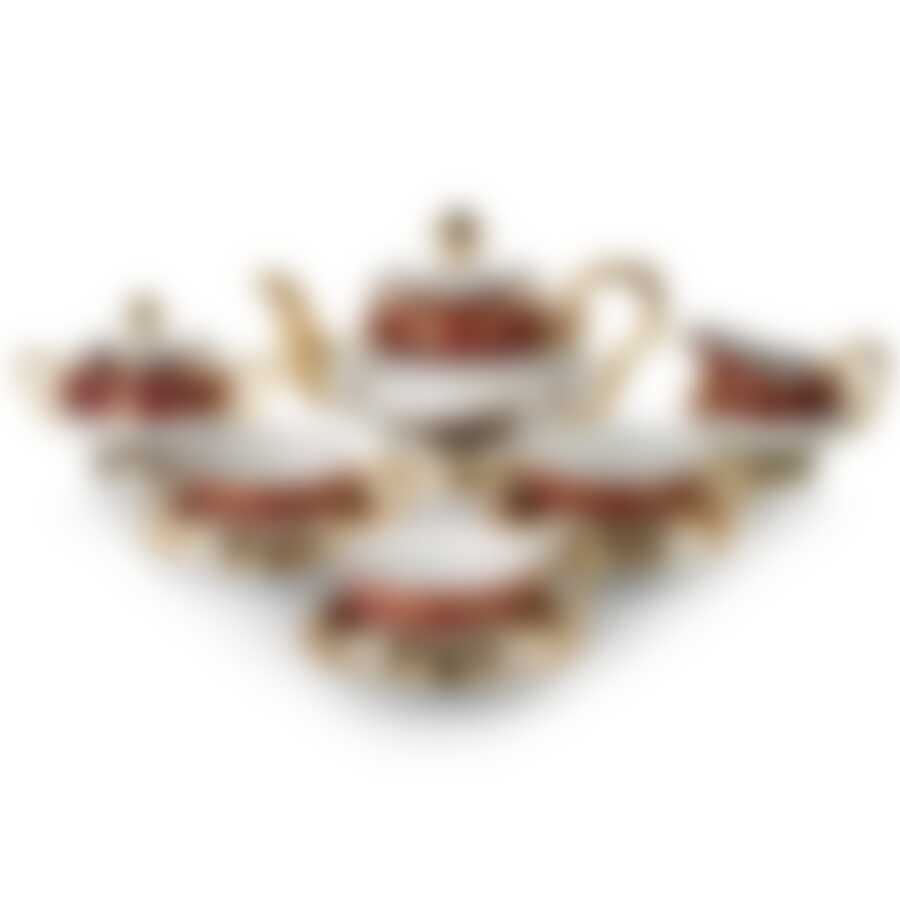 Чайный сервиз на 6 персон, 15 предметов "ОХОТА КРАСНАЯ" 1200/200мл