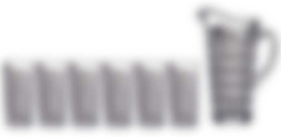 Набор для сока Crystalite Bohemia Даймонд, 7 предметов