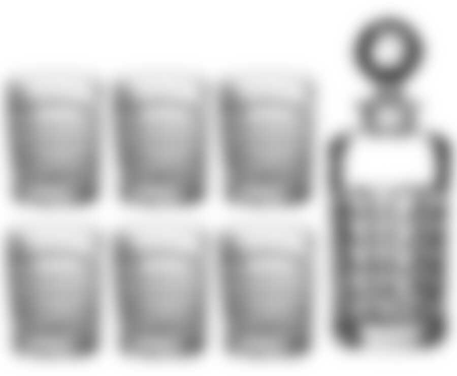 Набор для виски Crystalite Bohemia Даймонд, 7 предметов