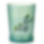 Горшок с поддоном для орхидеи "Соблазн", объем 3,5 л (зеленый, прозрачный)