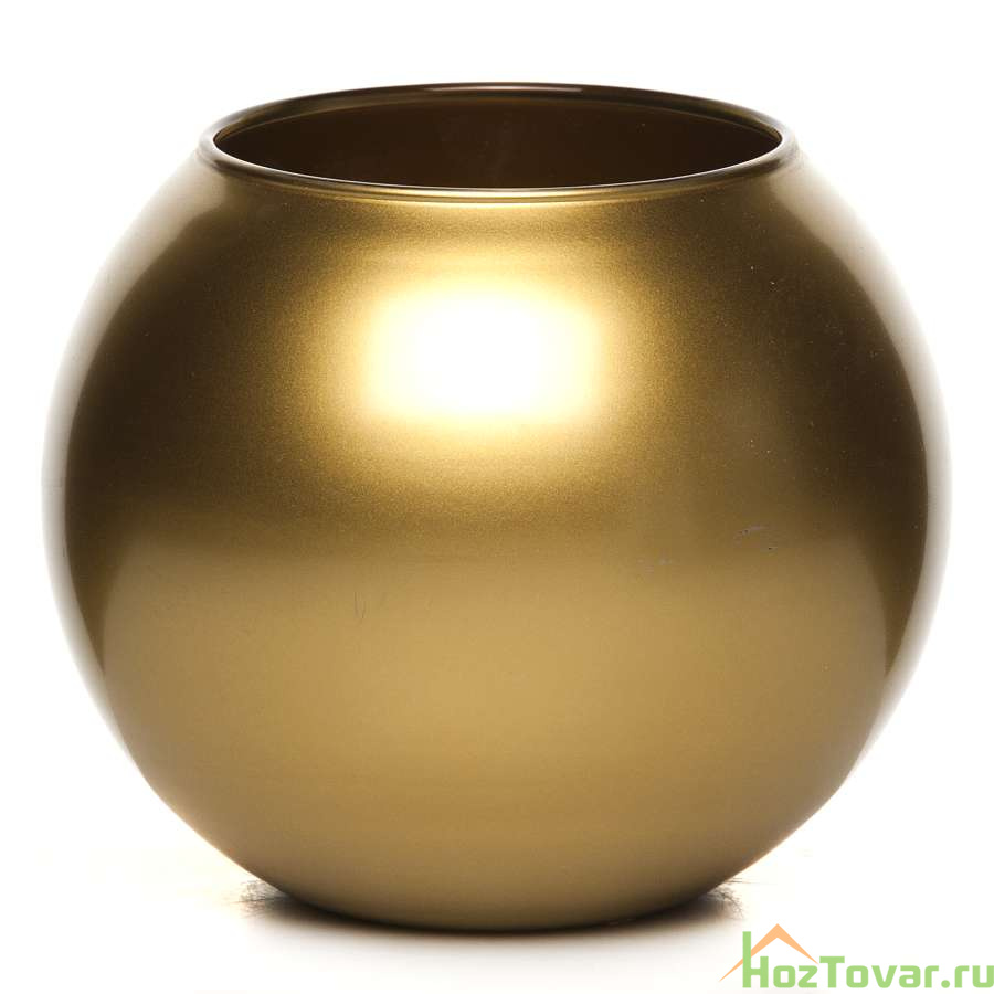 Ваза Pasabahce Workshop "Flora"  Gold, диаметр 8 см