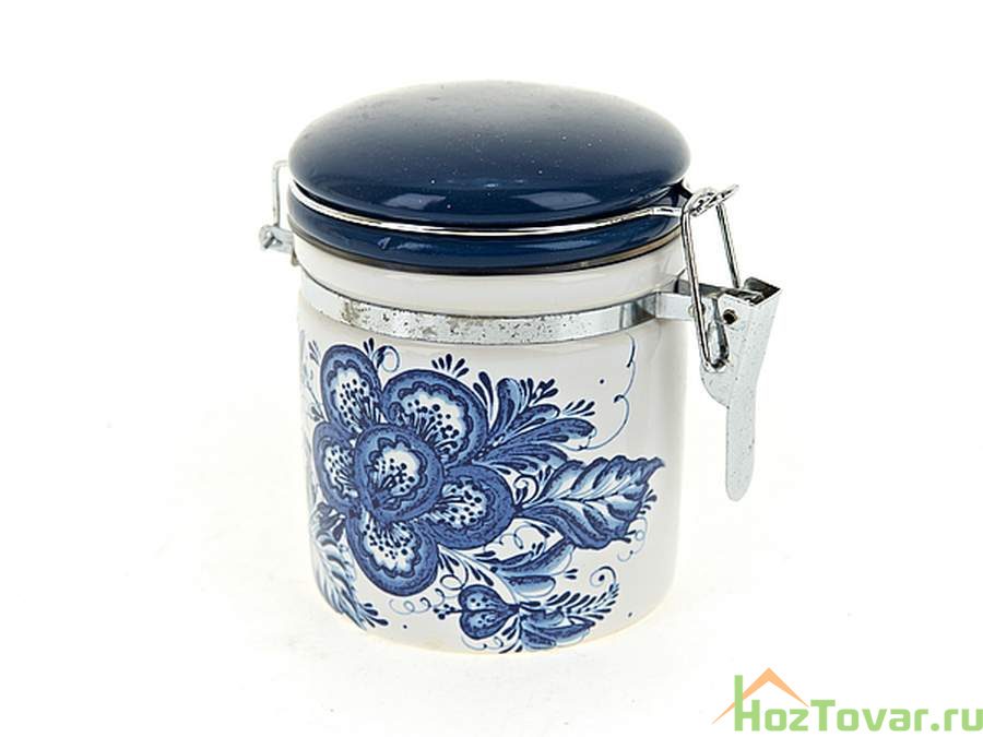 Банка для сыпучих продуктов (клипс) "Орнамент" h=10,5см