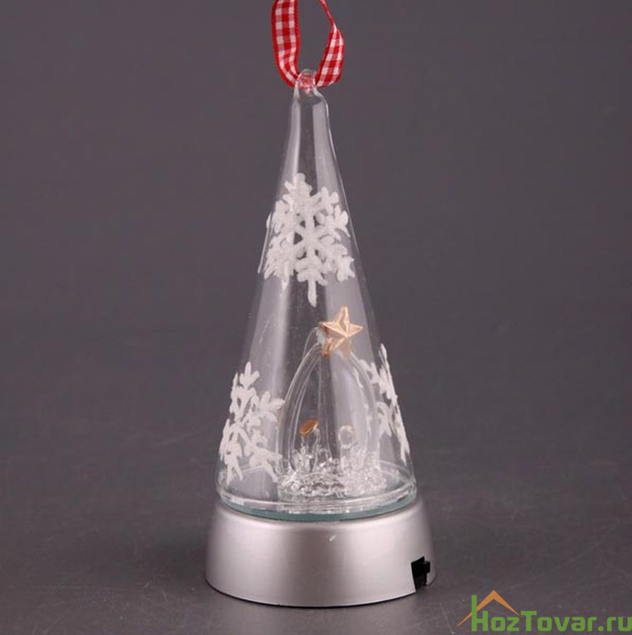 Изделие декоративное "КОНУС" на батарейках высота=13 см.