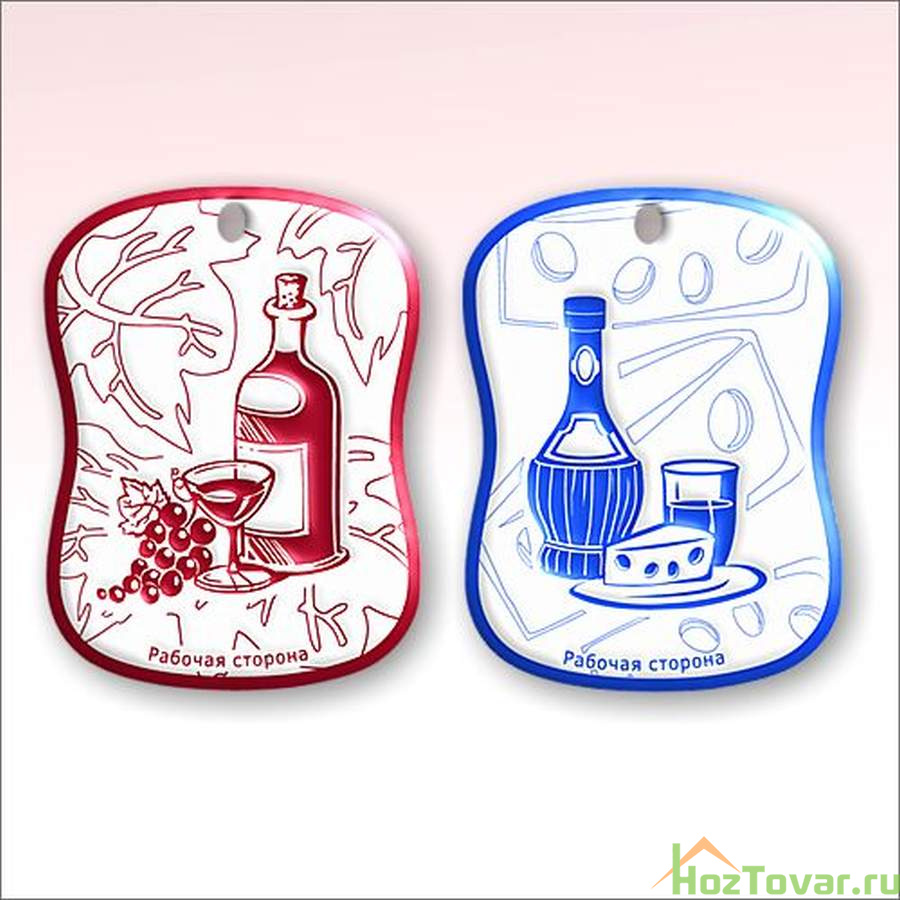 Кулинарная доска Мультидом, 20*15 см (цвета в ассортименте)