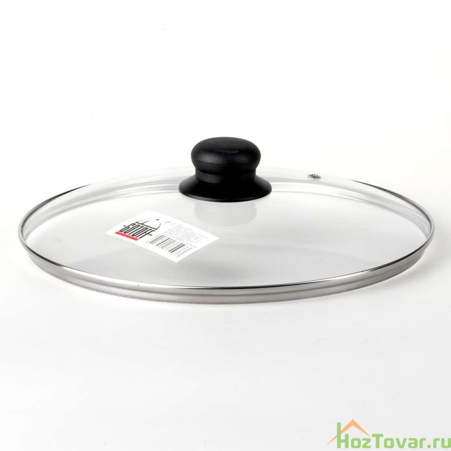 Крышка стеклянная с ручкой, диаметр 24 см