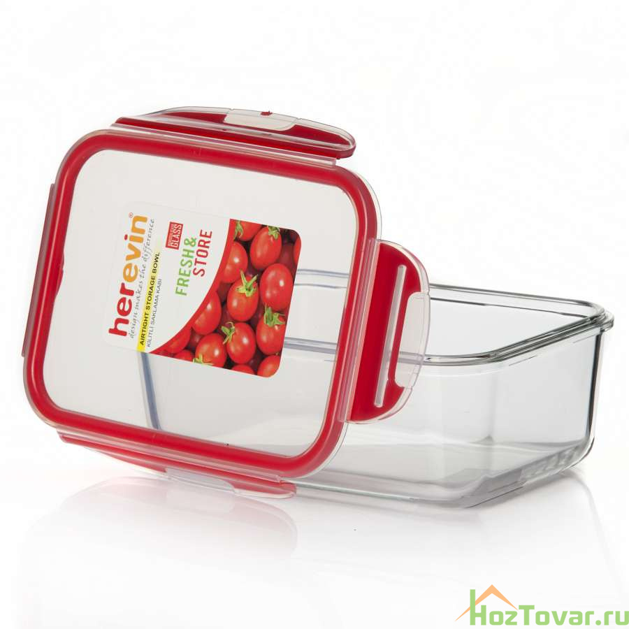 Контейнер для продуктов 1600 мл красный
