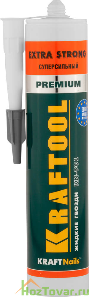 Клей монтажный KRAFTOOL KraftNails Premium KN-901, сверхсильный универсальный, для наружных и внутренних работ, 310мл