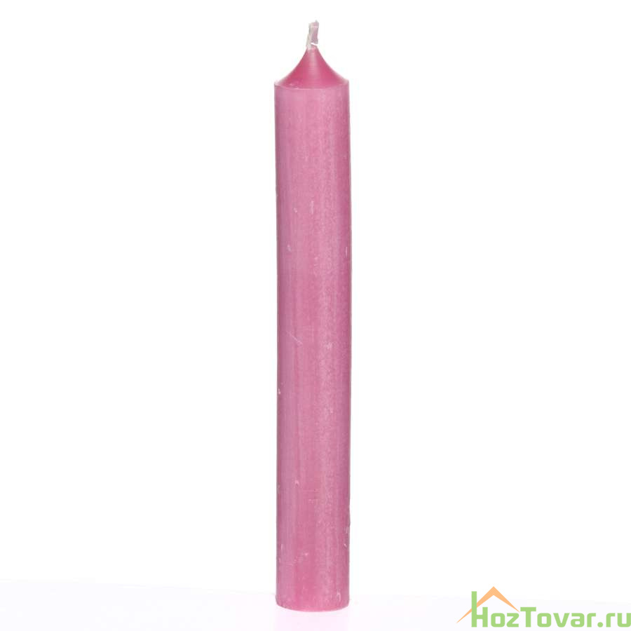 Свеча цветная "Пастель" 1 шт. 6 часов горения (роза)