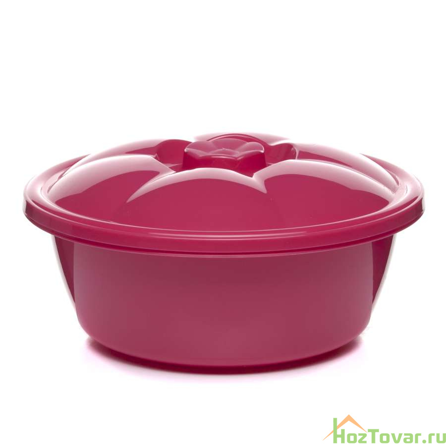 Миска "StarPlast" с крышкой,  4,5 л (цвета в ассортименте)
