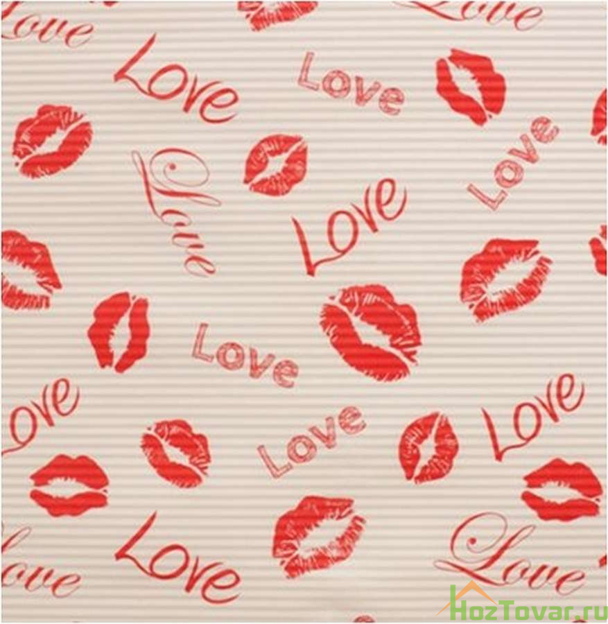 Крафт в рулоне LOVE 100см*10м (1 шт)