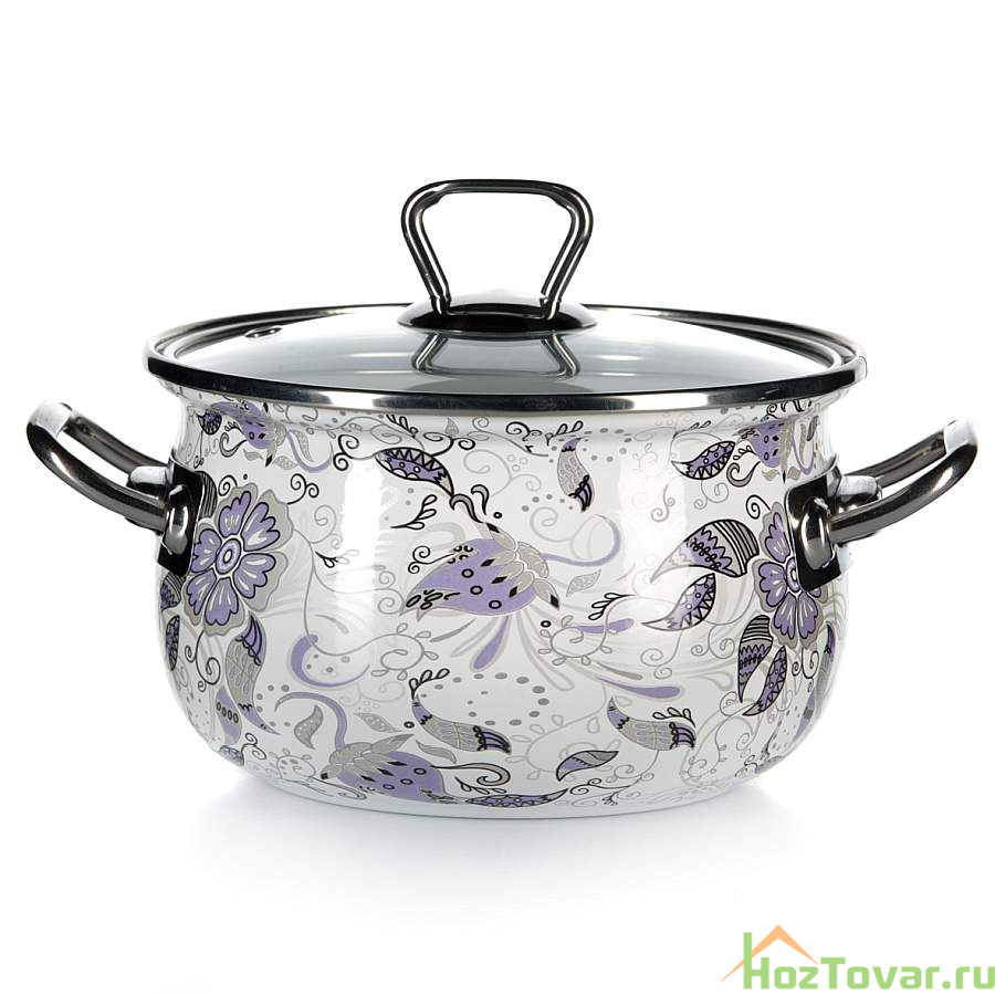 Кастрюля с крышкой, объем 2,0 л, диаметр 16 см