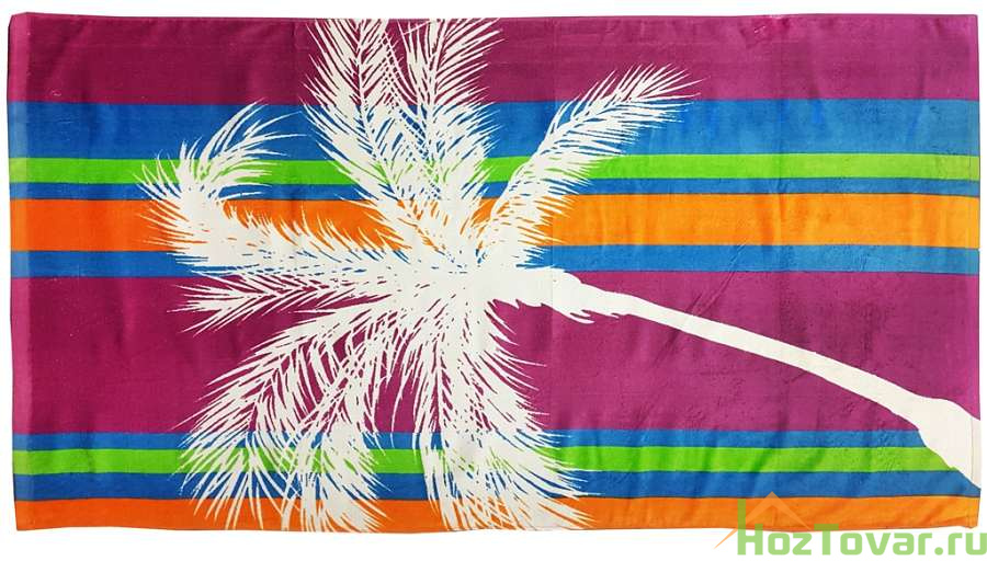 Полотенце пляжное 75*150 Bonita, махровое, Пальма