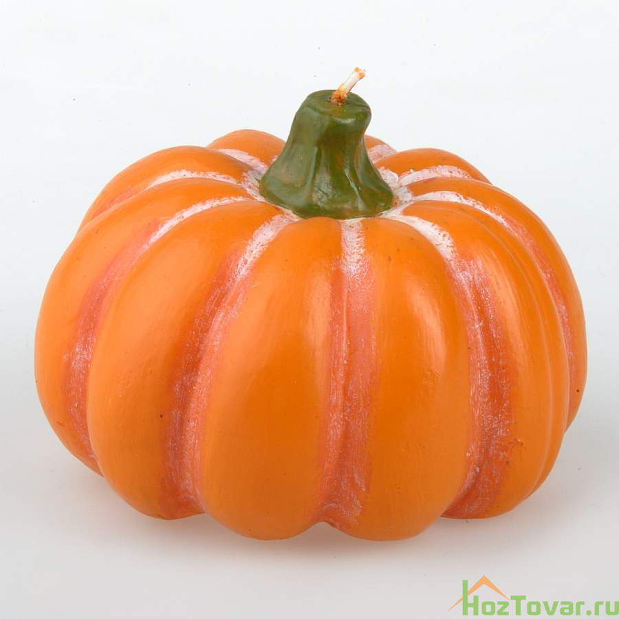 Свеча декоративная House & Holder "Тыква", 10 см х 10 см х 9 см