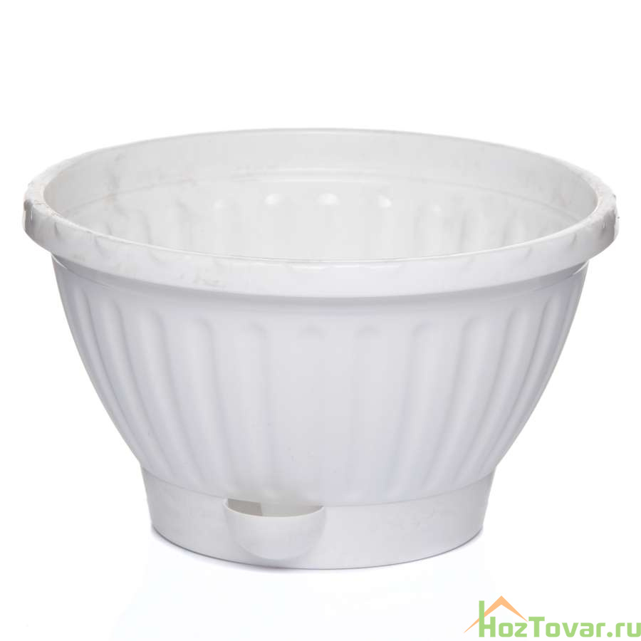 Горшок-кашпо с поддоном Мирабель 2,5 л (белый)